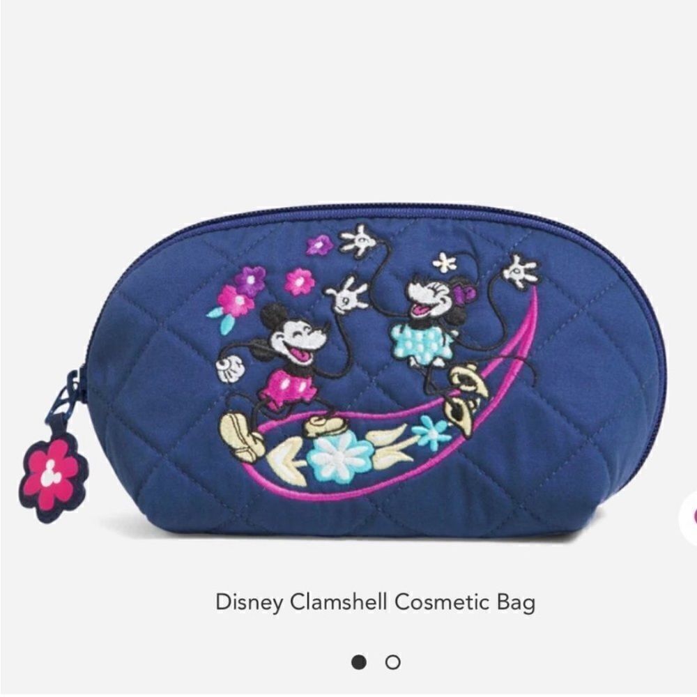 Vera Bradley Disney Clamshell Cosmetic Bag NWT
